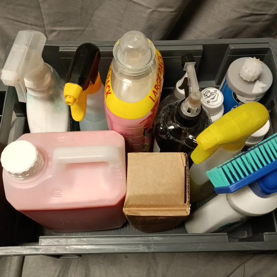 APPROXIMATELY 10 ASSORTED HOUSEHOLD LIQUID PRODUCTS TO INCLUDE CAR CARE GLOSS BOSS, YASS CLEAN SPARKLING WHITE, DIGESTA, ETC - COLLECTION ONLY