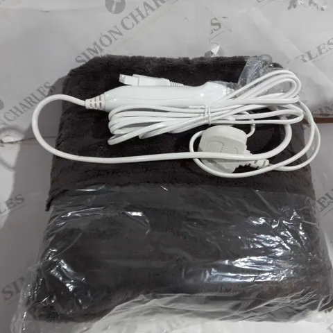 COZEE HOME HEATED BLANKET IN CHARCOAL