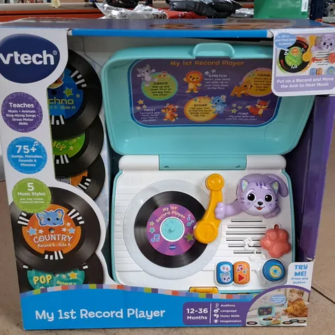 BOXED VTECH MY 1ST RECORD PLAYER