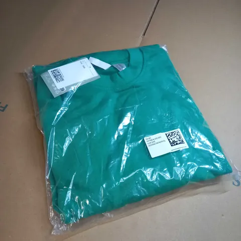 H&M GREEN KNITTED CREW NECK JUMPER SIZE XXS