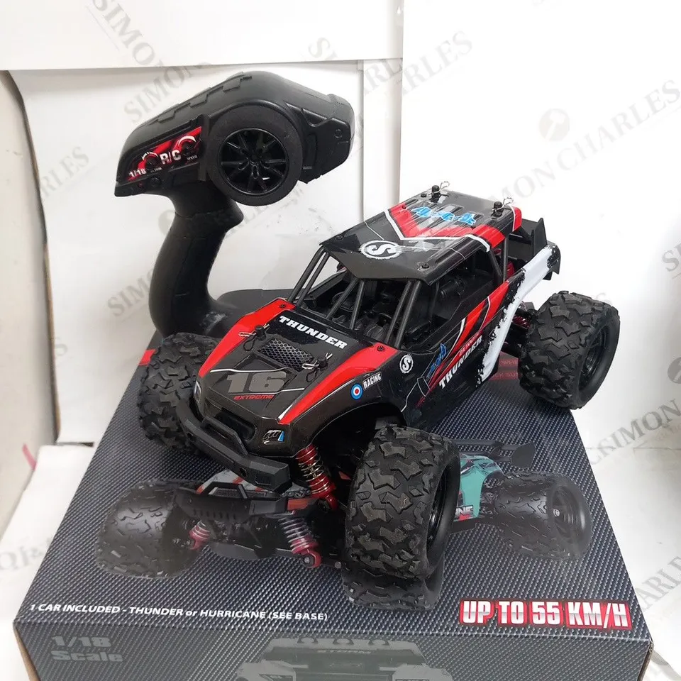 BOXED STORM MONSTER THUNDER 1/18 SCALE 4WD MONSTER TRUCK 
