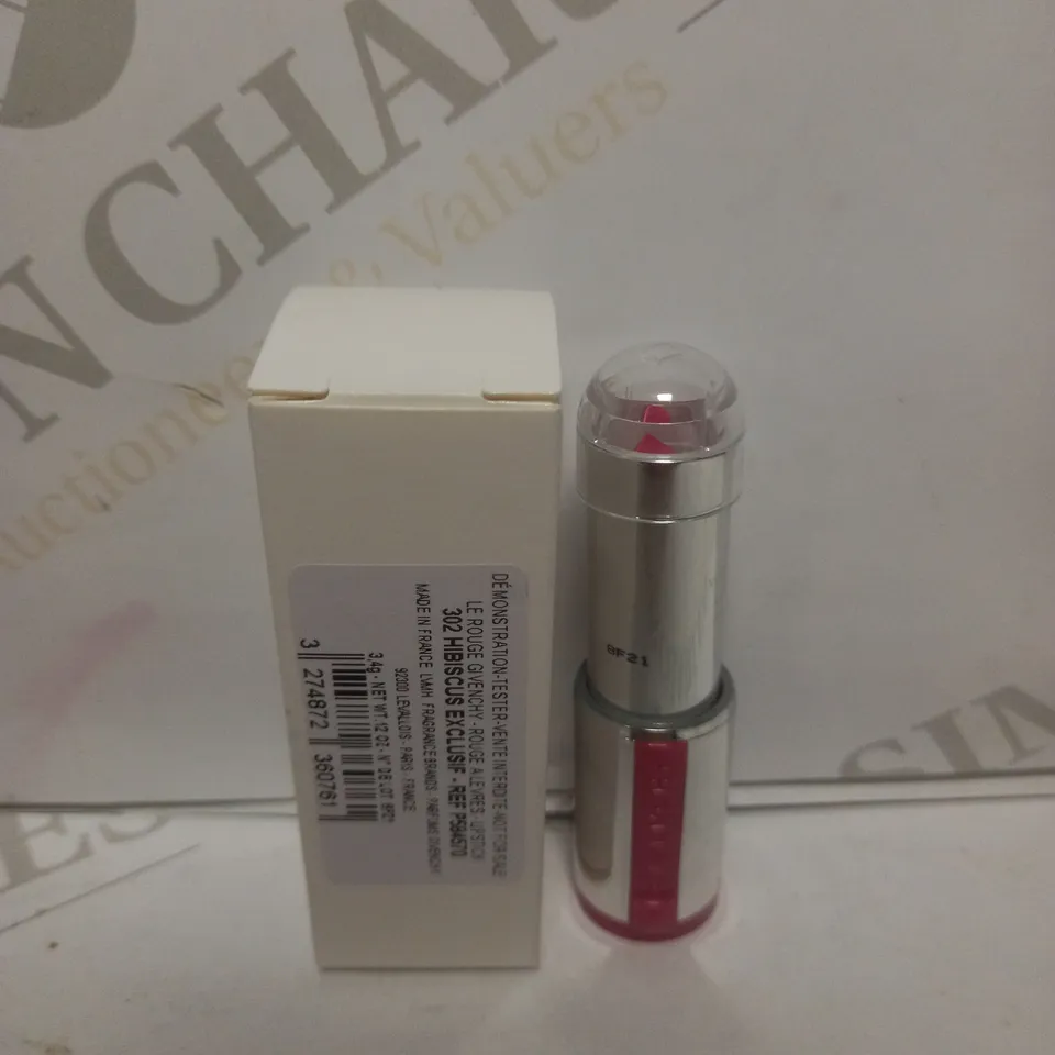 BOX OF APPROX 10 GIVENCHY LE ROUGE LIPSTICK IN 302 HIBISCUS EXCLUSIF 
