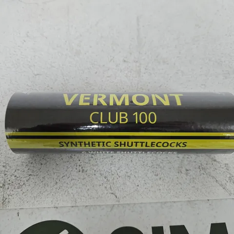 VERMONT CLUB 100 SYNTHETIC SHUTTLECOCKS 6 PACK