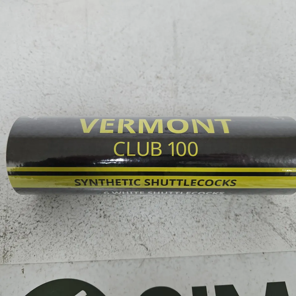 VERMONT CLUB 100 SYNTHETIC SHUTTLECOCKS 6 PACK