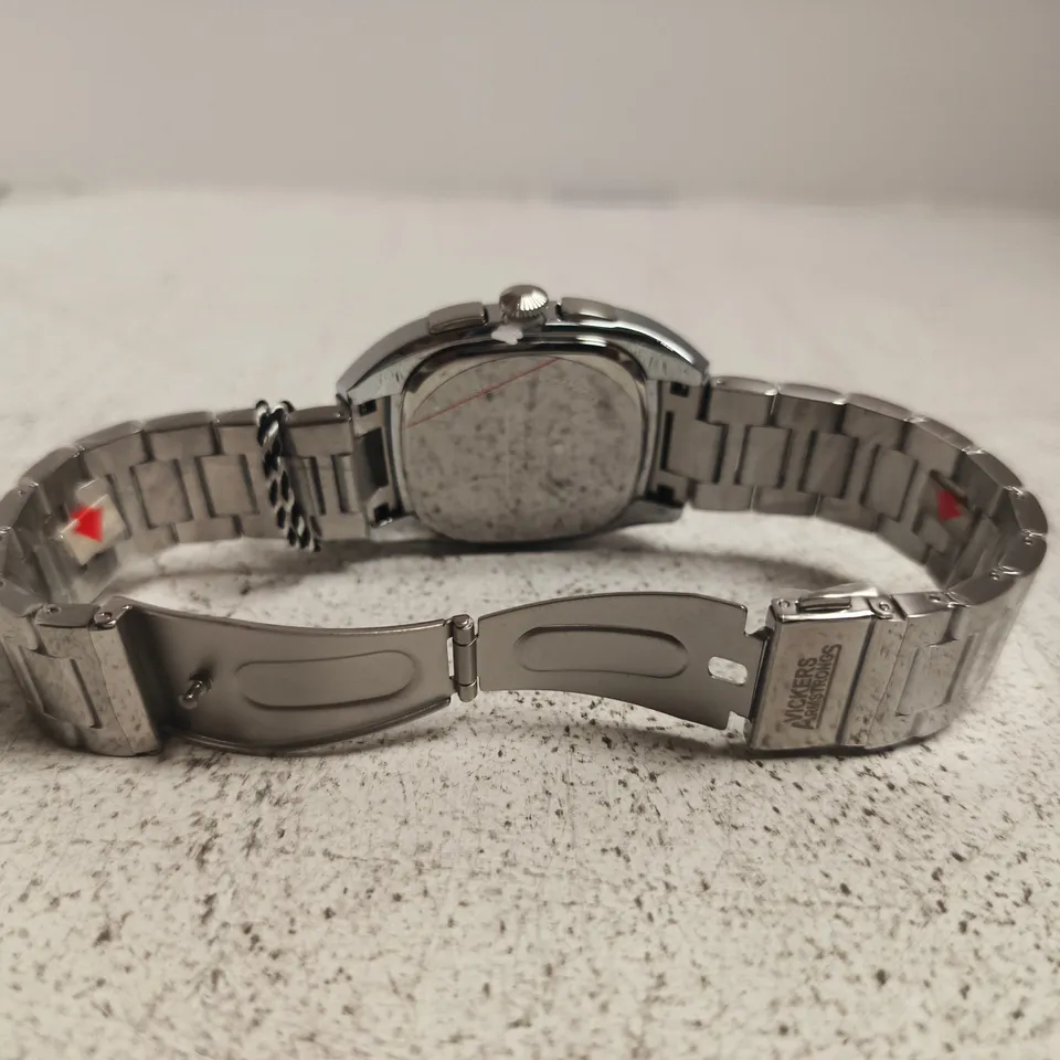 VICKERS ARMSTRONGS STAINLESS STEEL CHRONOGRAPH WRISTWATCH - BOXED