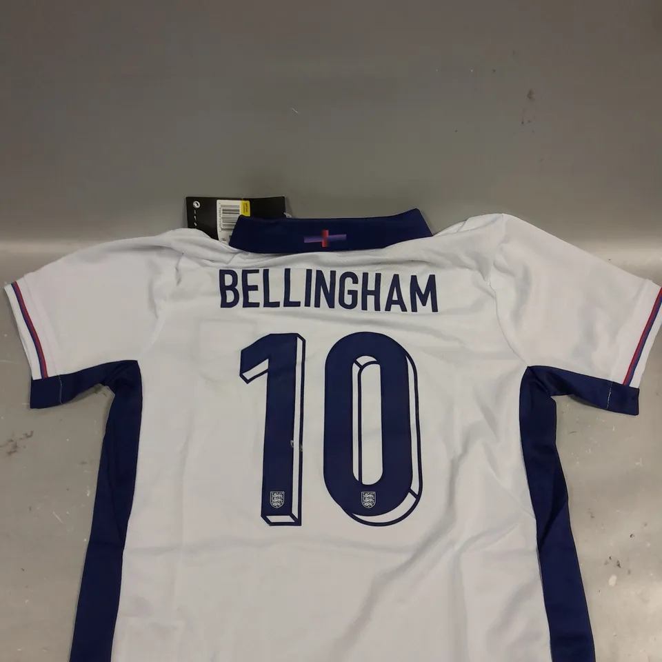 CHILDRENS ENGLAND HOME TEAM JERSEY BELLINGHAM 10 - 22