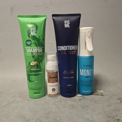 APPROXIMATELY 15 ASSORTED HEALTH & BEAUTY ITEMS TO INCLUDE - GIVE ME CONDITIONER , GIVE ME SHAMPOO , COLORWOW MONEY MIST ETC