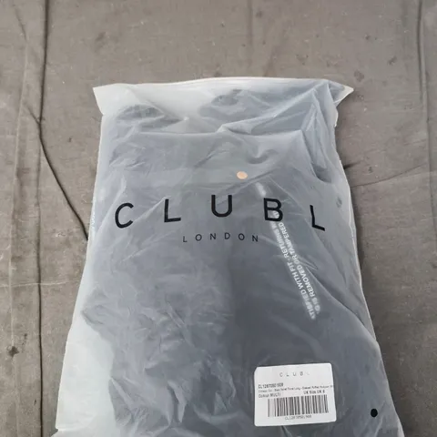 CLUB L LONDON VELVET FLORAL LONG-SLEEVE RUCHED BODYCON MINI DRESS – MULTI, UK 8