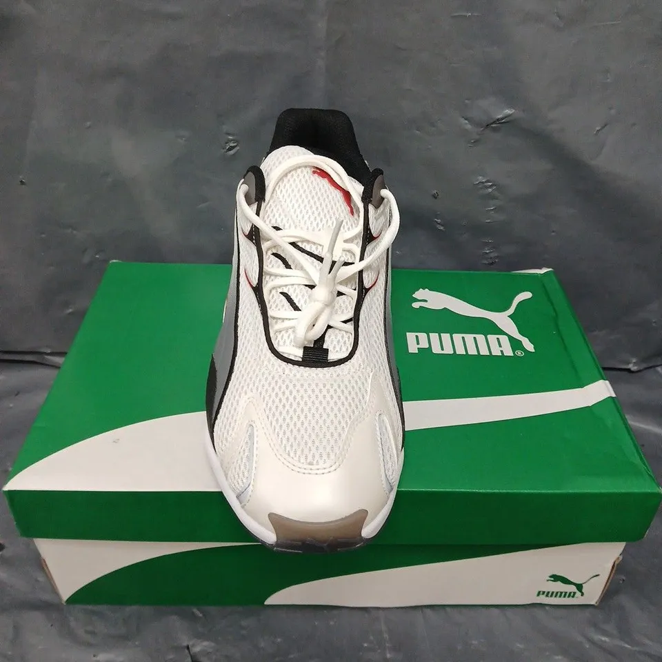 BOXED PAIR OF PUMA INHALE TRAINERS IN WARM WHITE - 10