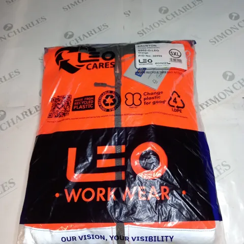 BAGGED LEO WORKWEAR HOODED SWEATSHIRT SIZE 5XL