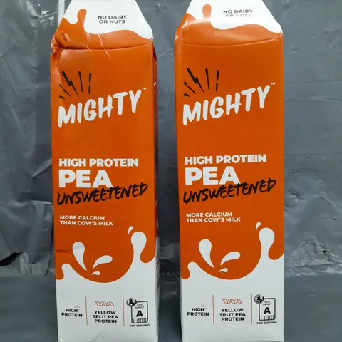 APPROXIMATELY 6 X 1 LITRE CARTONS OF MIGHTY HIGH PROTEIN PEA MILK