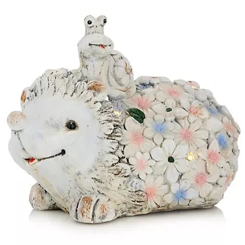 OUTLET GARDEN REFLECTIONS SOLAR HEDGEHOG WITH SNAIL