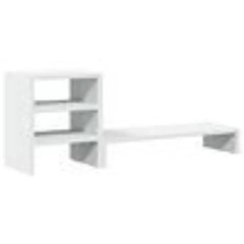 WHITE MONITOR STAND