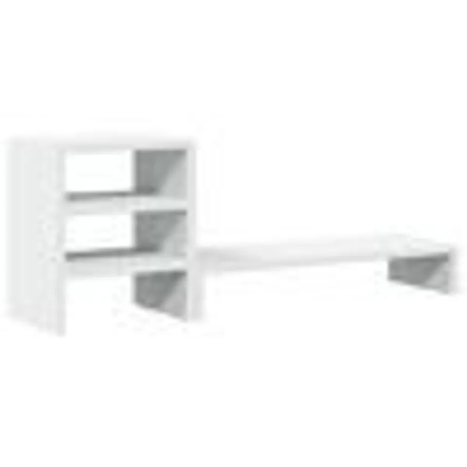 WHITE MONITOR STAND