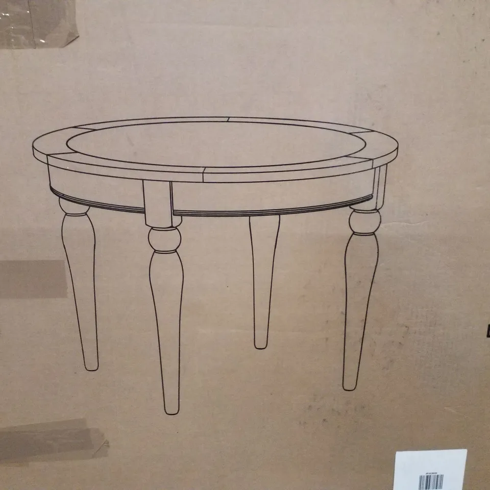 BOXED CHURCHGATE ROUND DINING TABLE 77×100×100CM - IVORY 