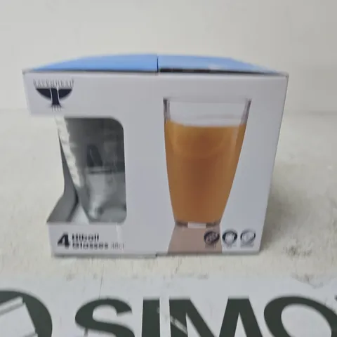 4-PIECE TALL GLASS SET – BOXED