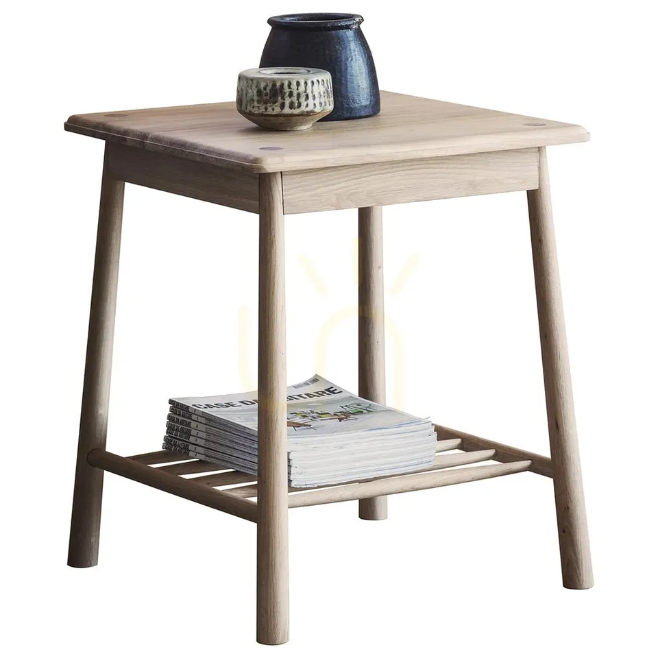 BOXED SIDE TABLE GALLERY DIRECT WYCOMBE OAK (1 BOX)
