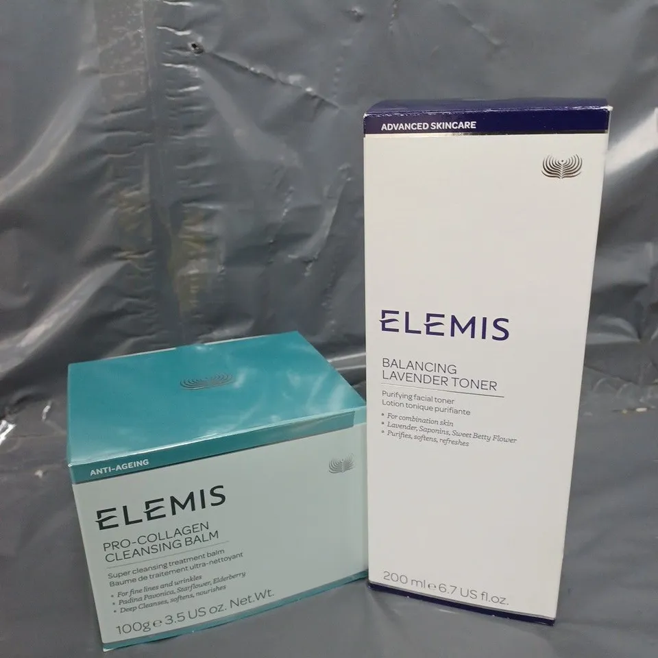 BOXED ELEMIS DUO TO INCLUDE PRO-COLLAGEN CLEANSING BALM (100g) & SOOTHING LAVENDER TONER (200ml)