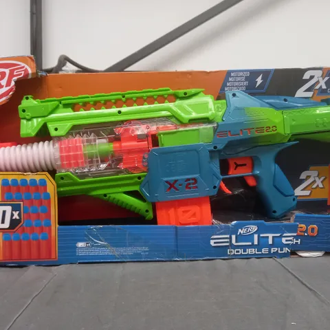 BOXED NERF ELITE 2.0 DOUBLE PUNCH GUN