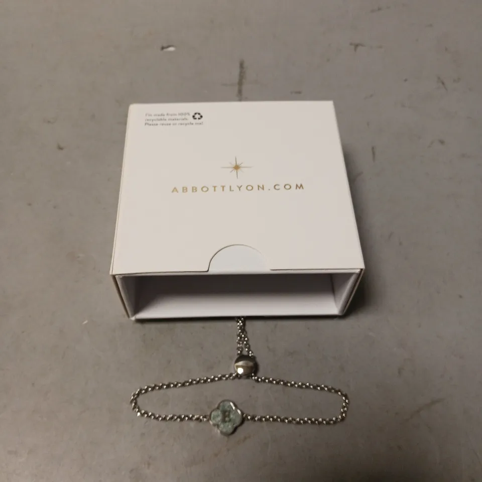 BOXED ABBOTTLYON "E" BRACELET