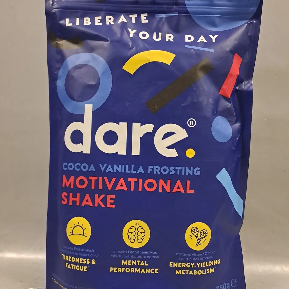 DARE COCOA VANILLA FROSTING MOTIVATIONAL SHAKE (750G)