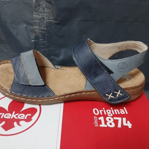 RIEKER SANDALS – BLUE, WOMEN'S, EU 41 (UK 8) – MODEL V2860-14