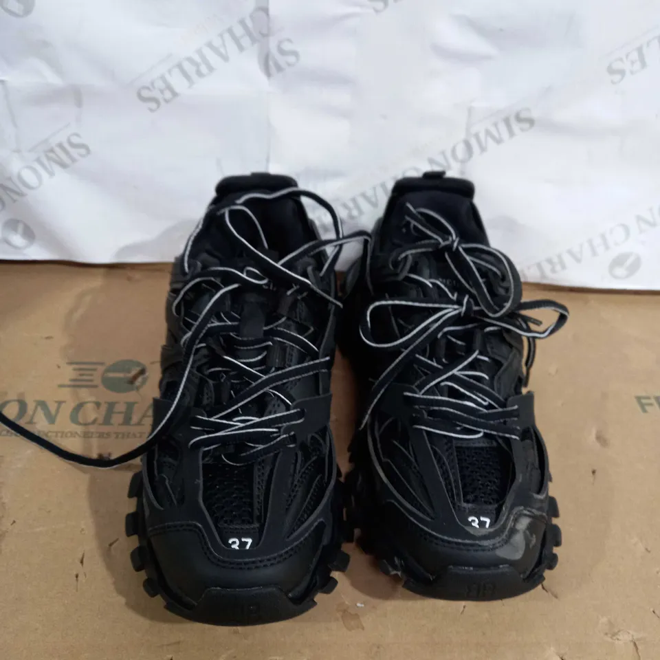 PAIR OF BALENCIAGA TRACK NYLON, MESH AND RUBBER SNEAKERS SIZE 4