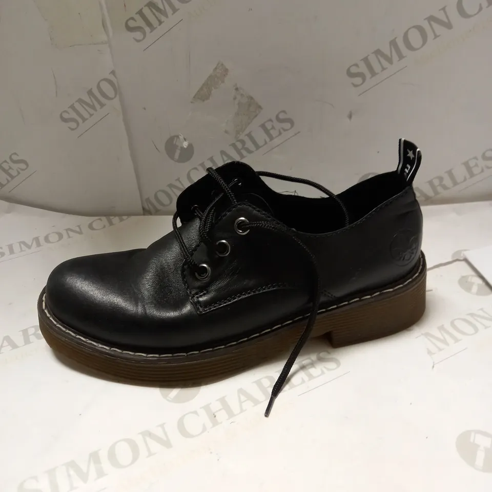 REIKER LACE UP SHOES - BLACK - UK 3.5
