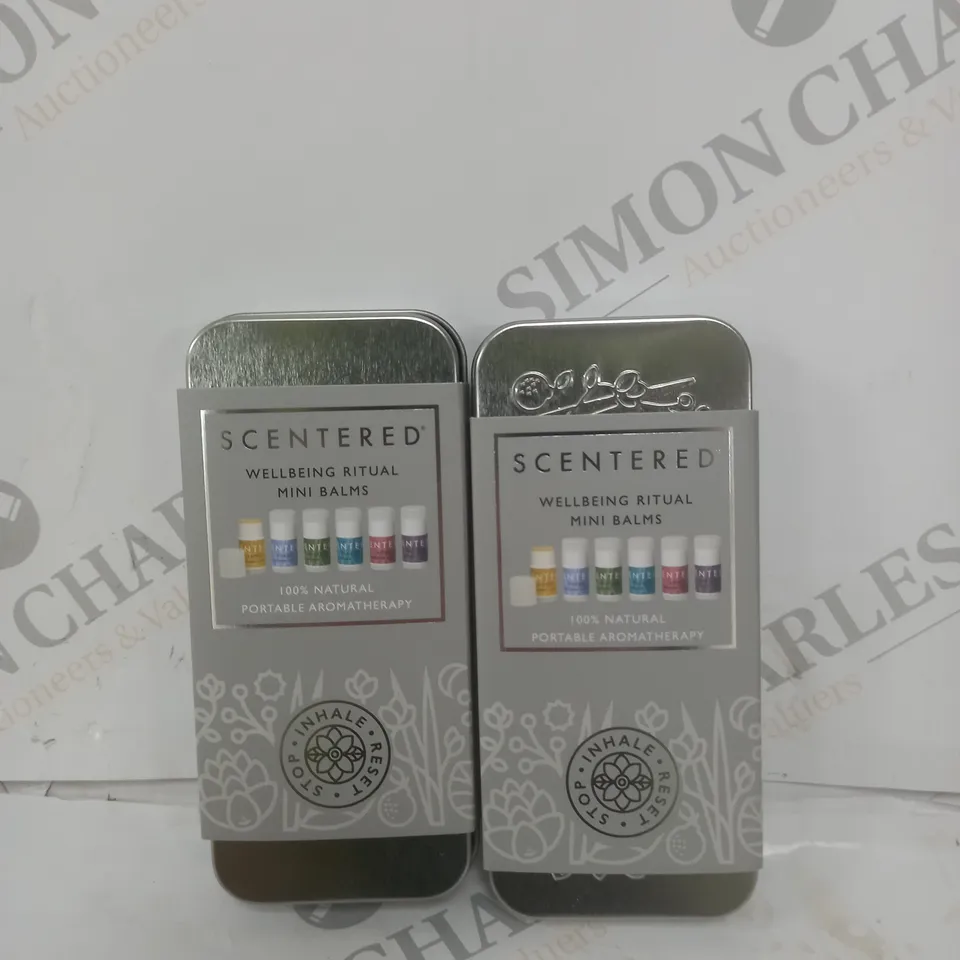 SET OF 2 SCENTERED WELLBEING RITUAL MINI BALMS 