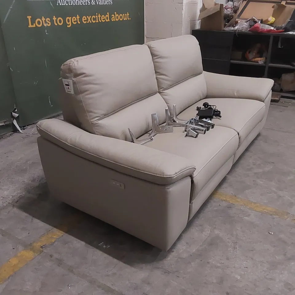 PAVILION LEATHER 3 SEATER POWER RECLINER 