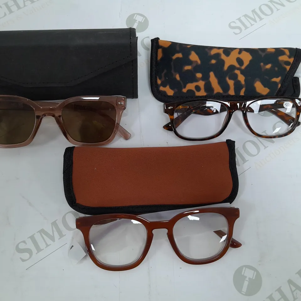 HUMMINGBIRD SUNGLASSES & READERS - GREY AND BROWN/RED