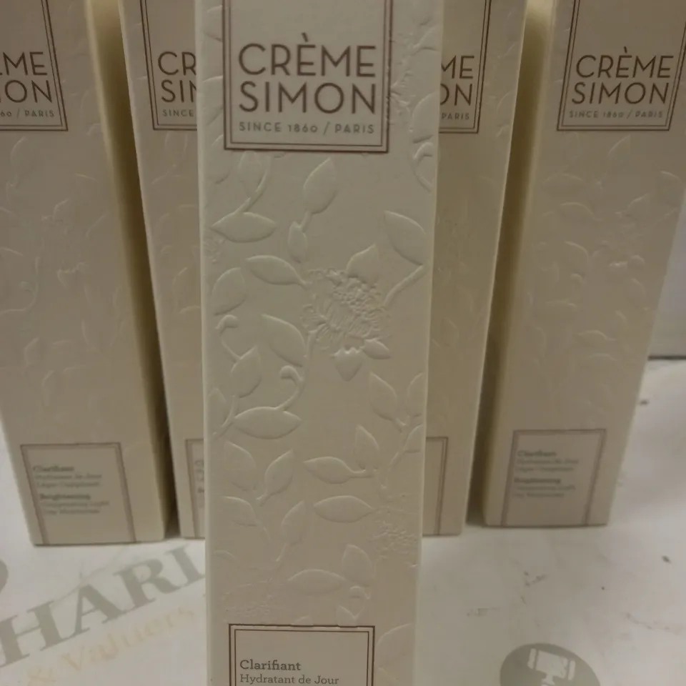 5 BOXED CRÈME SIMON BRIGHTENING DAY MOISTURISER 50ML