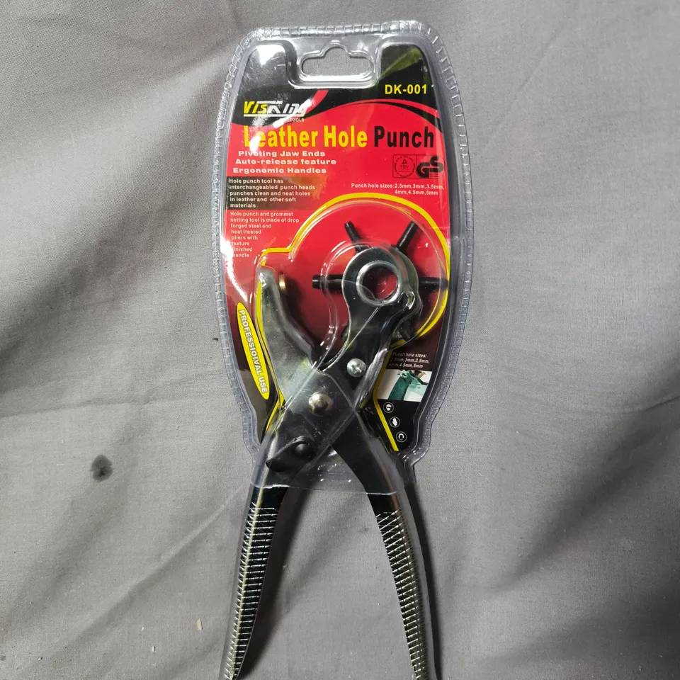 LEATHER HOLE PUNCH TOOL – DK-001, INTERCHANGEABLE PUNCH HEADS