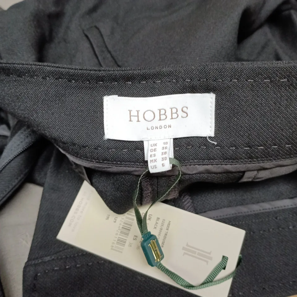 HOBBS LONDON HEIDI TROUSERS IN BLACK - UK 10