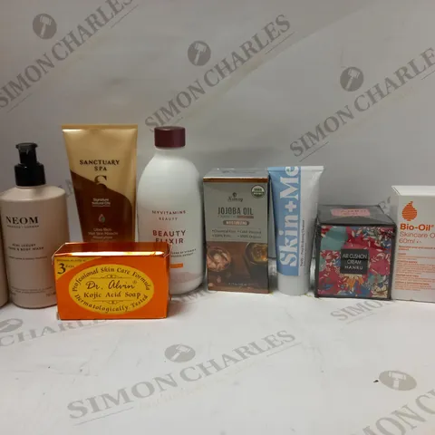 LOT OF APPROX 10 ASSORTED BEAUTY ITEMS TO INCLUDE NEOM BODY LOTION, SANCTUARY SPA MOISTURISER, BIO-OIL, ETC