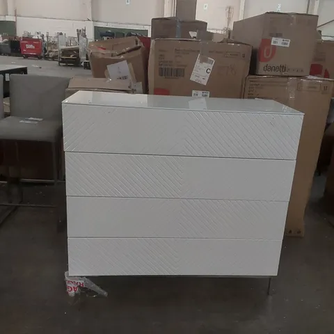 DANETTI NOAH CHEST OF DRAWERS IN WHITE GLOSS