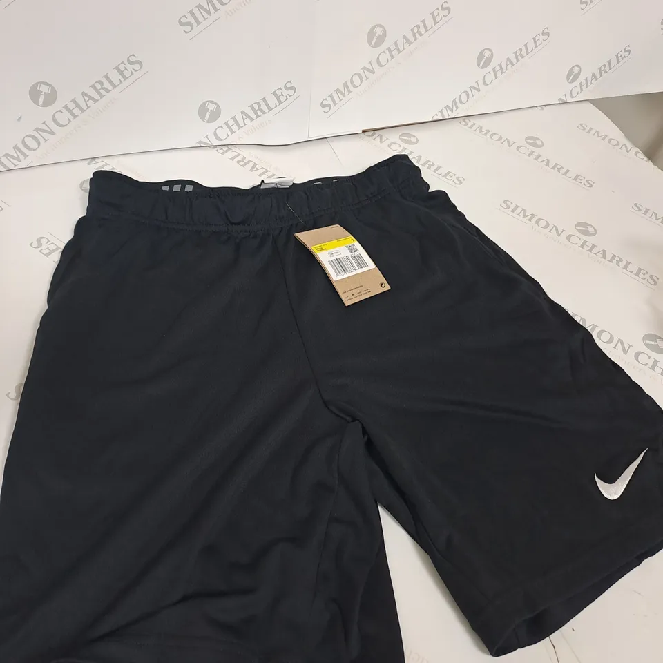 MENS BLACK COTTON NIKE SHORTS - SIZE SMALL