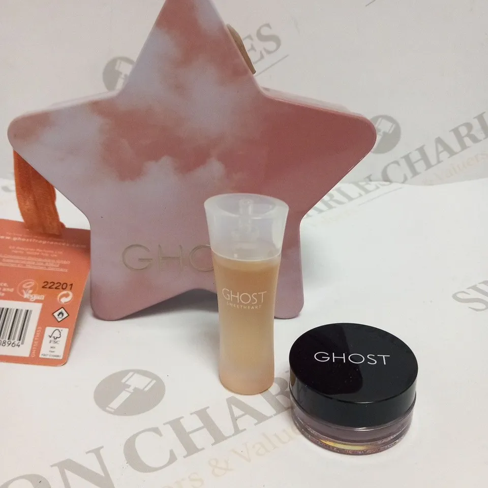 BOXED GHOST SWEETHEART MINIATURE EAU DE TOILETTE AND GLITTER EYESHADOW GIFTSET