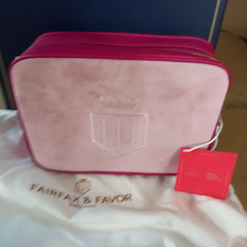 BOXED FAIRFAX & FAVOR PINK BAG