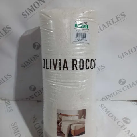 OLIVIA ROCCO DUVET SET SINGLE IN CREAM