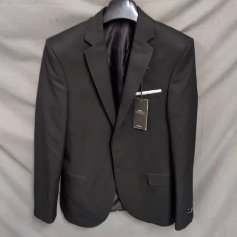 MOSS LONDON SKINNY FIT BLACK SUIT JACKET - 36R