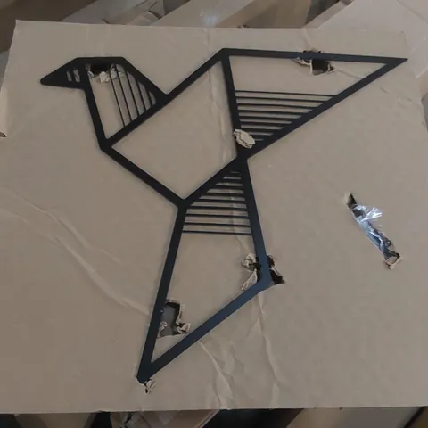 BOXED METAL WALL ART