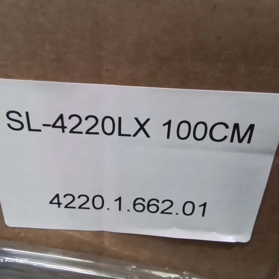 BOXED SILVERLINE AURORQ 4220LX 100cm INTEGRATED KITCHEN EXTRACTOR WITH LED LIGHTING STAINLESS STEEL/WHITE
