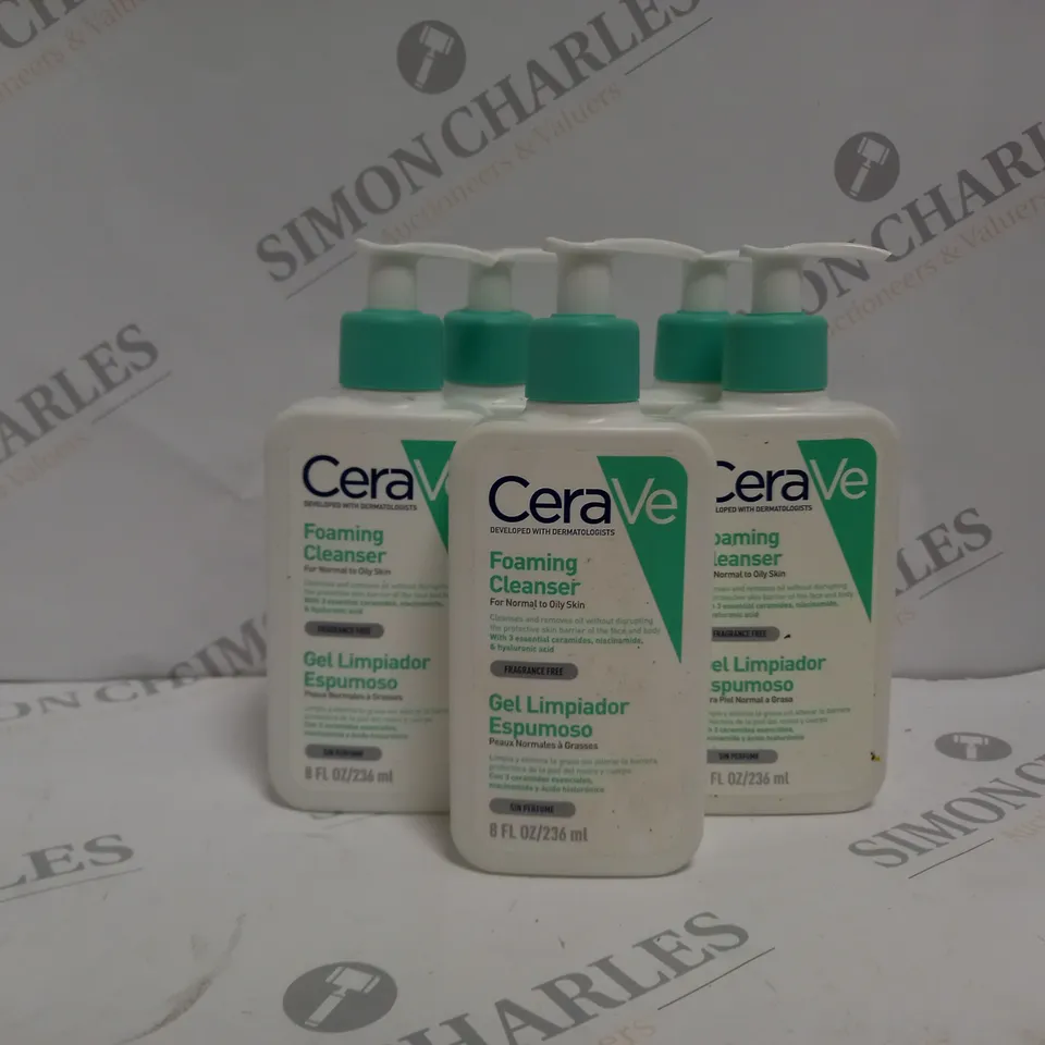 5 X 236ML CERAVE FOAMING CLEANSER 