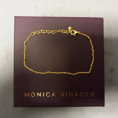 BOXED MONICA VINADER BRACELET IN GOLD EFFECT