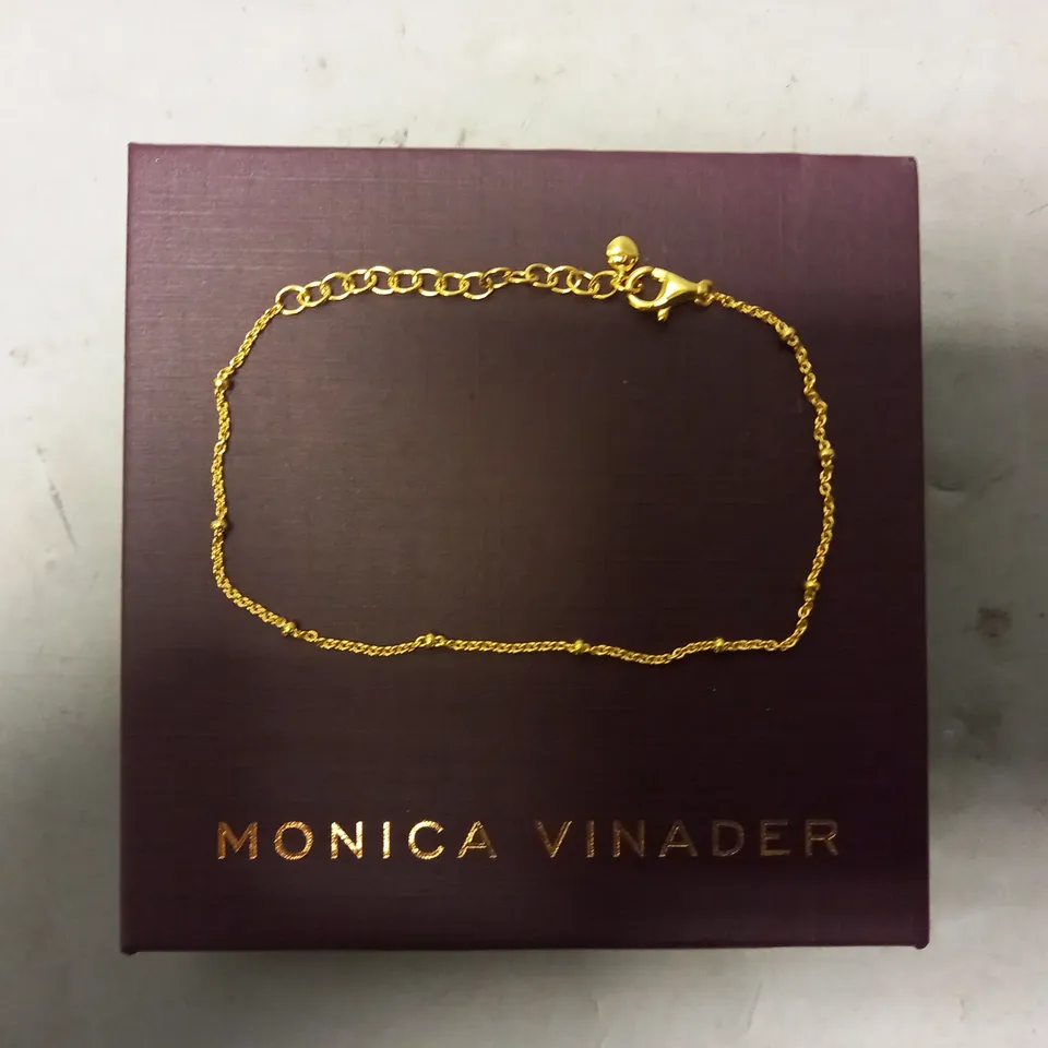 BOXED MONICA VINADER BRACELET IN GOLD EFFECT
