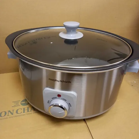 MORPHY RICHARDS 461014 SEAR & STEW ALUMINIUM SLOW COOKER