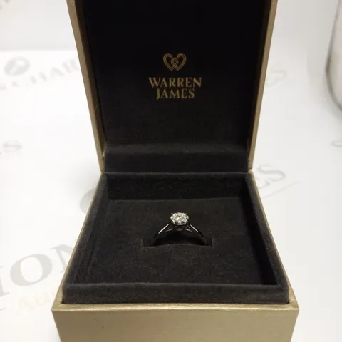 WARREN JAMES SILVER RING WITH STONE PENDANT