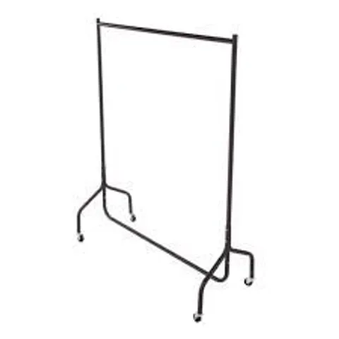 OYPLA 4FT GARMENT CLOTHES RAIL SUPER HEAVY DUTY ALL METAL BLACK