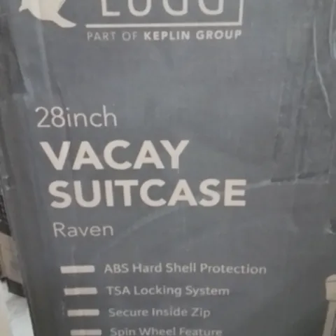 BOXED LUGG 28INCH VACAY SUITCASE RAVEN 